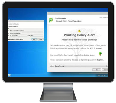 Print Policy Alert, Papercut MF, IT Business Solutions, Rockwood, PA, Pennsylvania, Xerox, HP, Dealer, Agent, Reseller